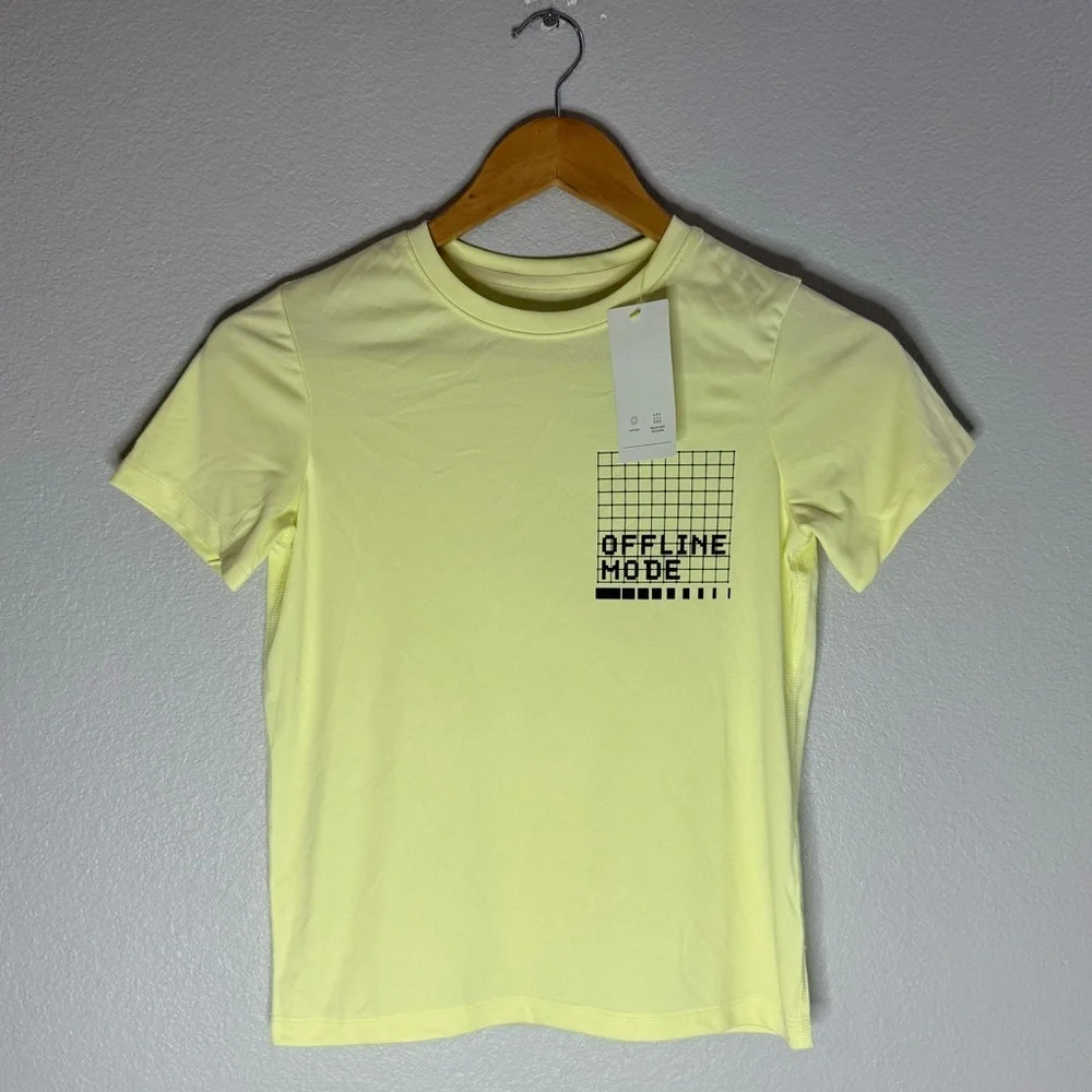New Boys All In Motion Lemon/Yellow Tee Size M (8) “Offline Mode”